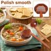 10 шт. Деревянная суповая ложка с длинной ручкой в японском стиле, ложка для рамена, большая ложка для горячего горшка, ложка-ракушка, кухонные принадлежности, столовые приборы