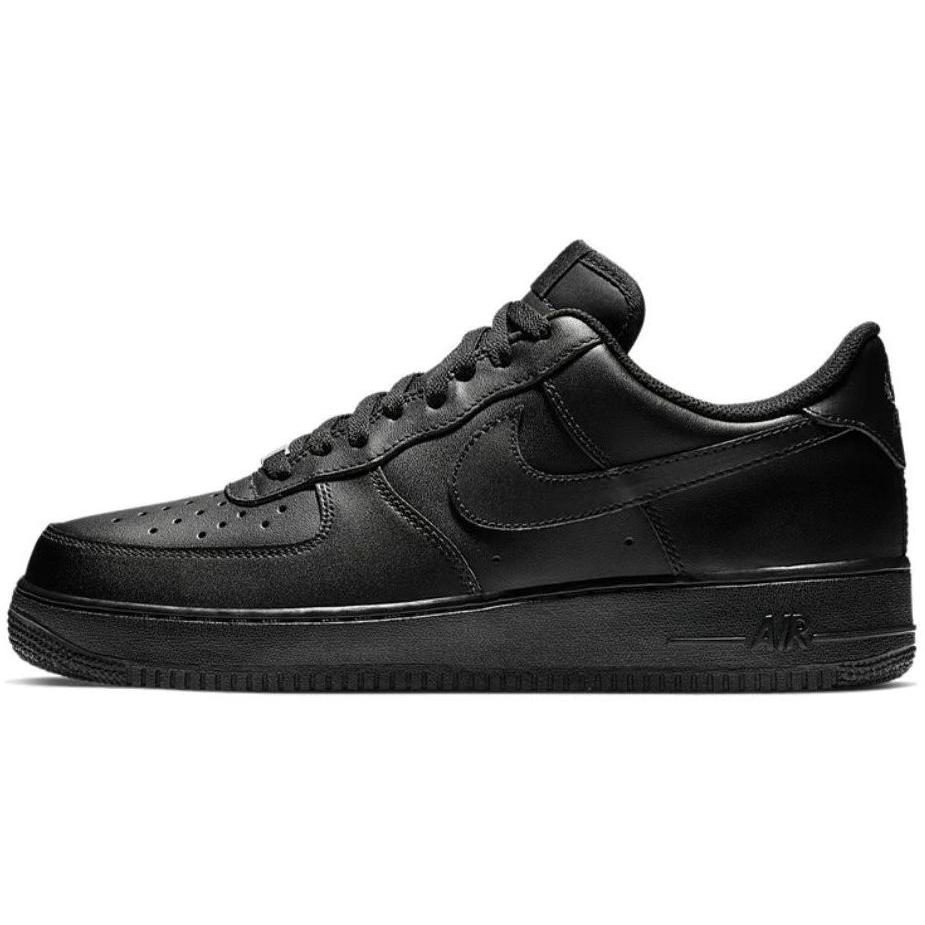 Nike Кроссовки Air Force 1 PU Устойчивые к истиранию Баланс Низкие Скейтбордические Обувь Унисекс Черный Белый CW2288-001(Team55-S-BOX)