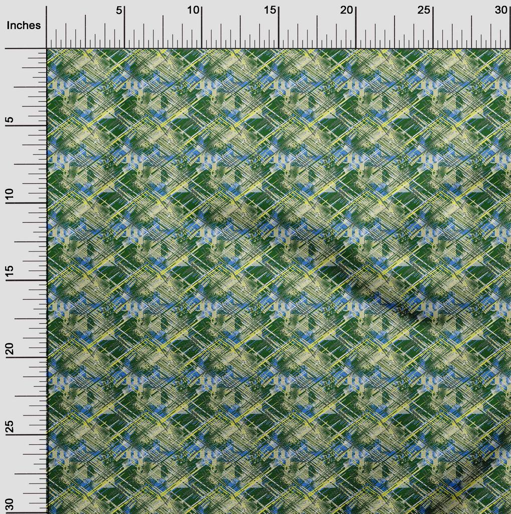 oneOone Ткань Cotton Flex Forest Green Abstracts Craft Projects Decor Fabric Printed By The Yard 40 Inch