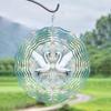 10 Inch Peacock Wind Spinner with 360 Rotating Hook Elegant Metal Garden Decor for Outdoor Patio Yard Spring Summer Fall Decoration