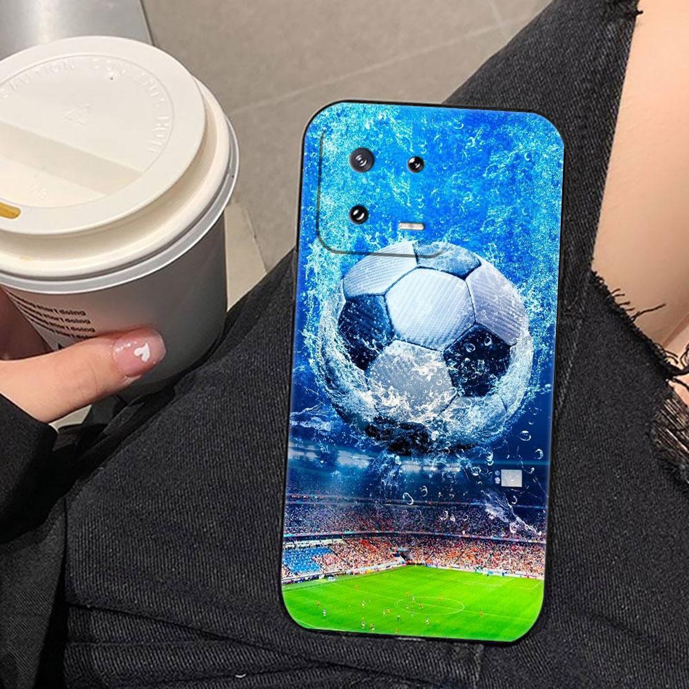 Soccer Football Ball Cover Phone Case For Xiaomi 15 15T 14 14T 13 12T 11 11T POCO F8 F7 F6 F5 X7 X5 M6 M7 PRO Ultra DIY Case