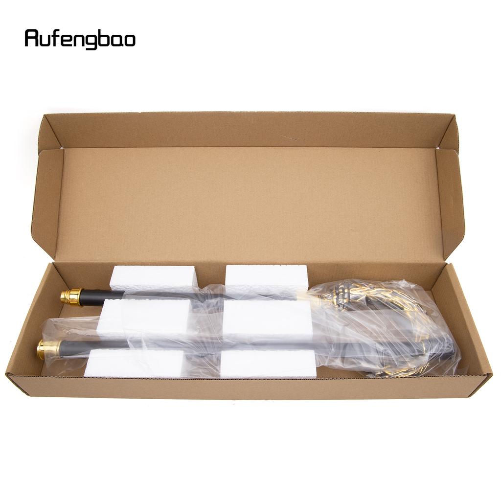 Золотисто-черная трость в стиле стимпанк U, модная трость для ходьбы, роскошный джентльменский посох с набалдашником, трость для ходьбы 92 см