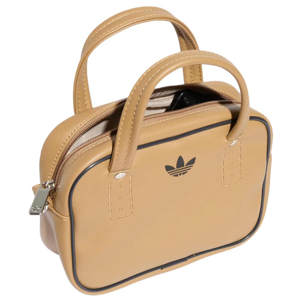 New Adidas Originals Polyurethane Shoulder Bag, Crossbody Bag, Handbag Mini Women's Brown JX7874