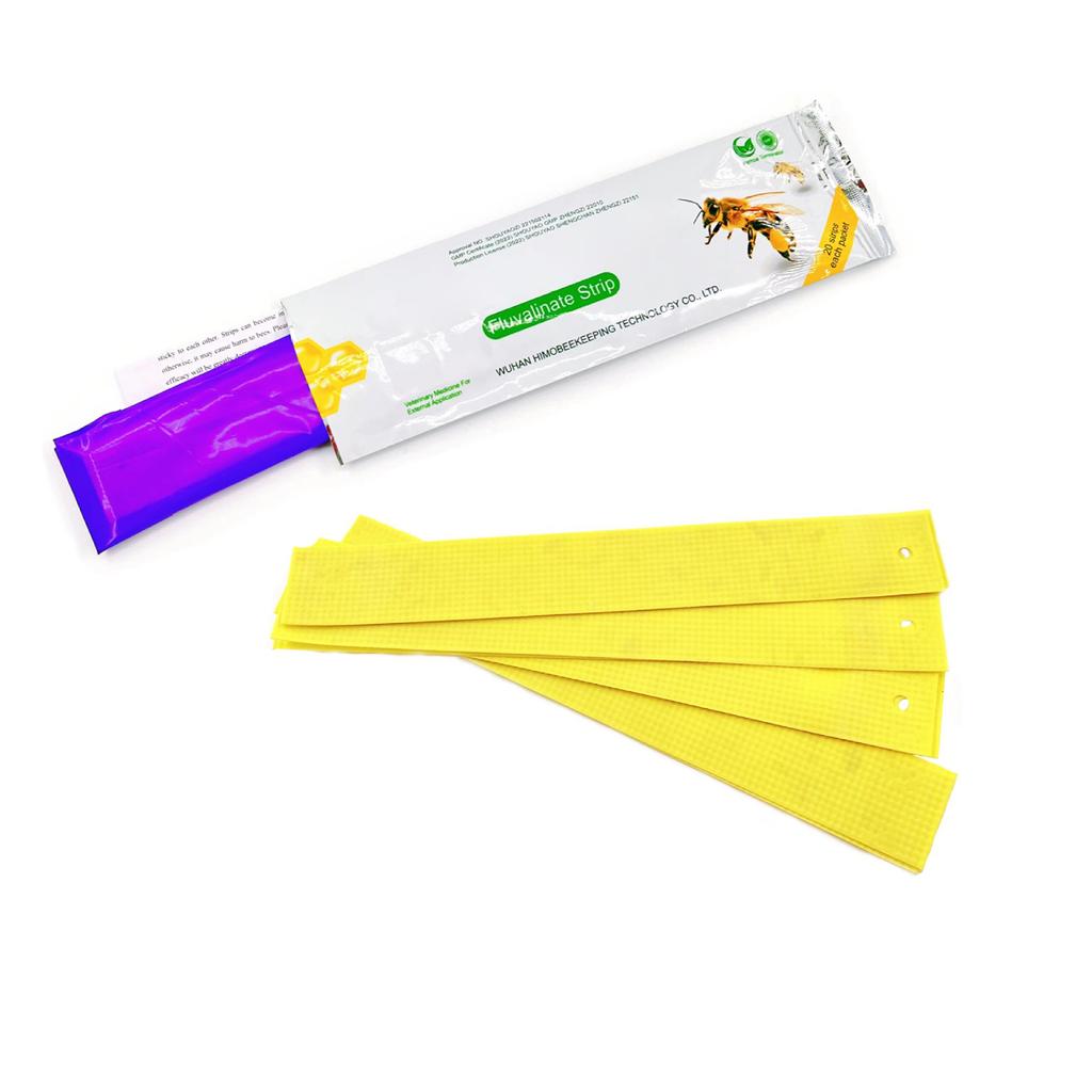 Желтые полоски флувалината Варроа для ульев - 20 шт.