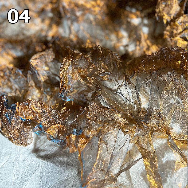 Градиентный цвет органза плиссированная мелкая гофрированная ткань для одежды витрина дисплей сценический фон свадебный декор дизайнерская ткань