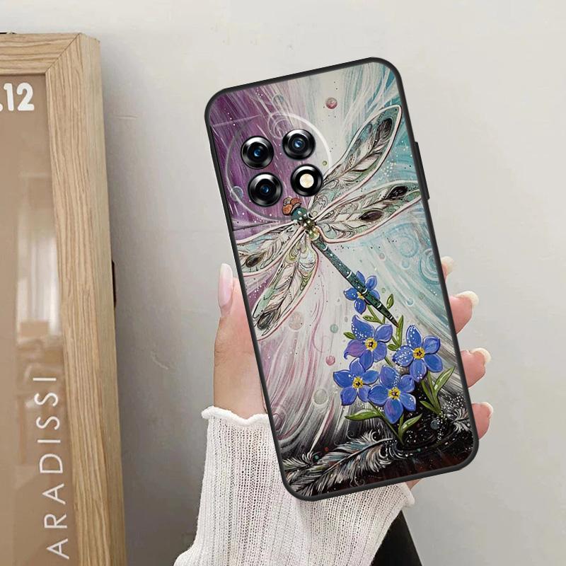 Dragonfly Case For OnePlus 12 11 9 10 Pro 9RT 10T 10R 12R OnePlus Nord 2 CE 3 Lite CE4 N10 N20 Cover