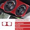 Red Carbon Fiber 4WD Four Wheel Switch Panle Cover For Toyota 4Runner 10-20 SU
