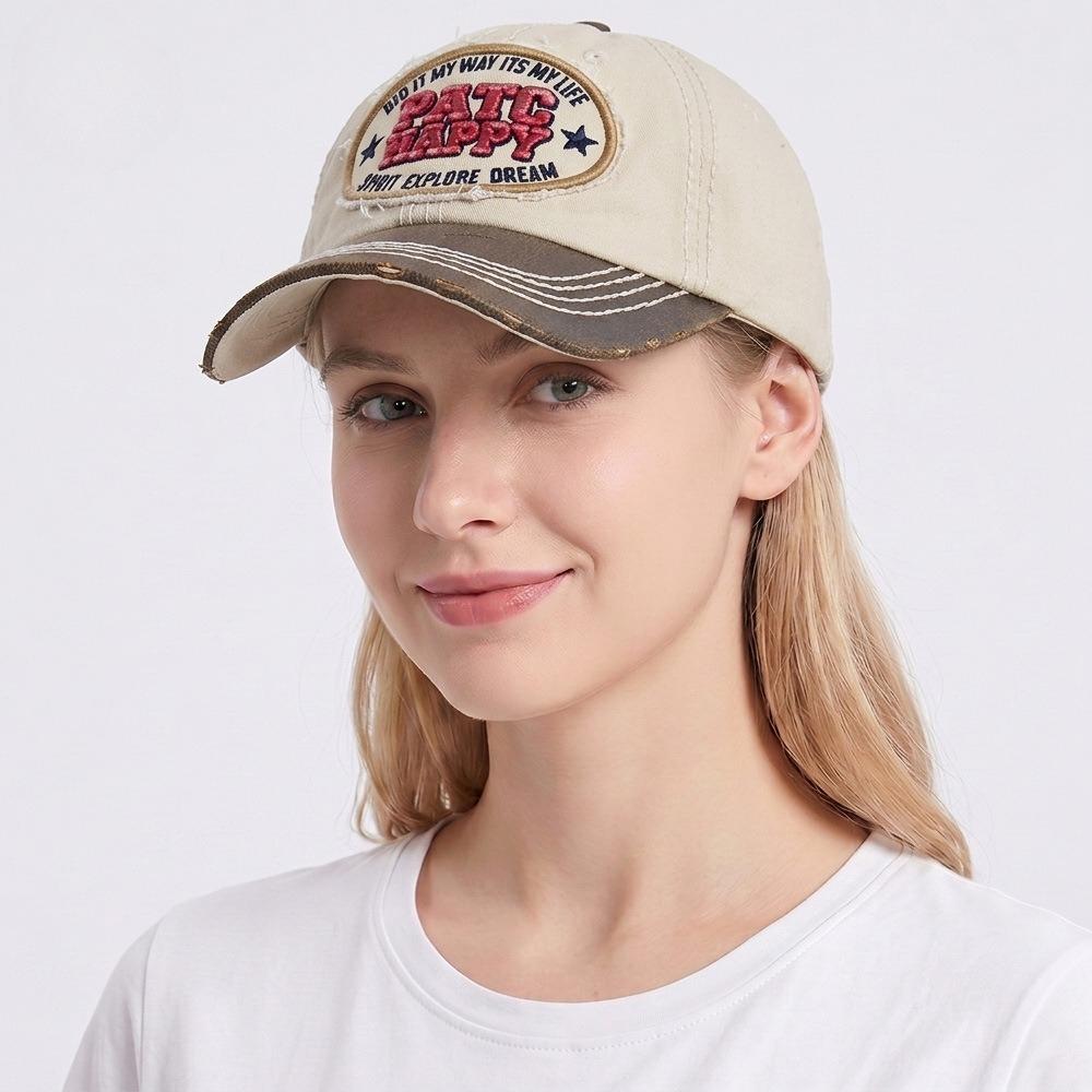 Vintage Trucker Hat for Men Women Denim Cowboy Baseball Cap Adjustable Dad Hat Casual Sports Cap Cotton Washed Distressed Dad Hat Unisex Hiking Cap