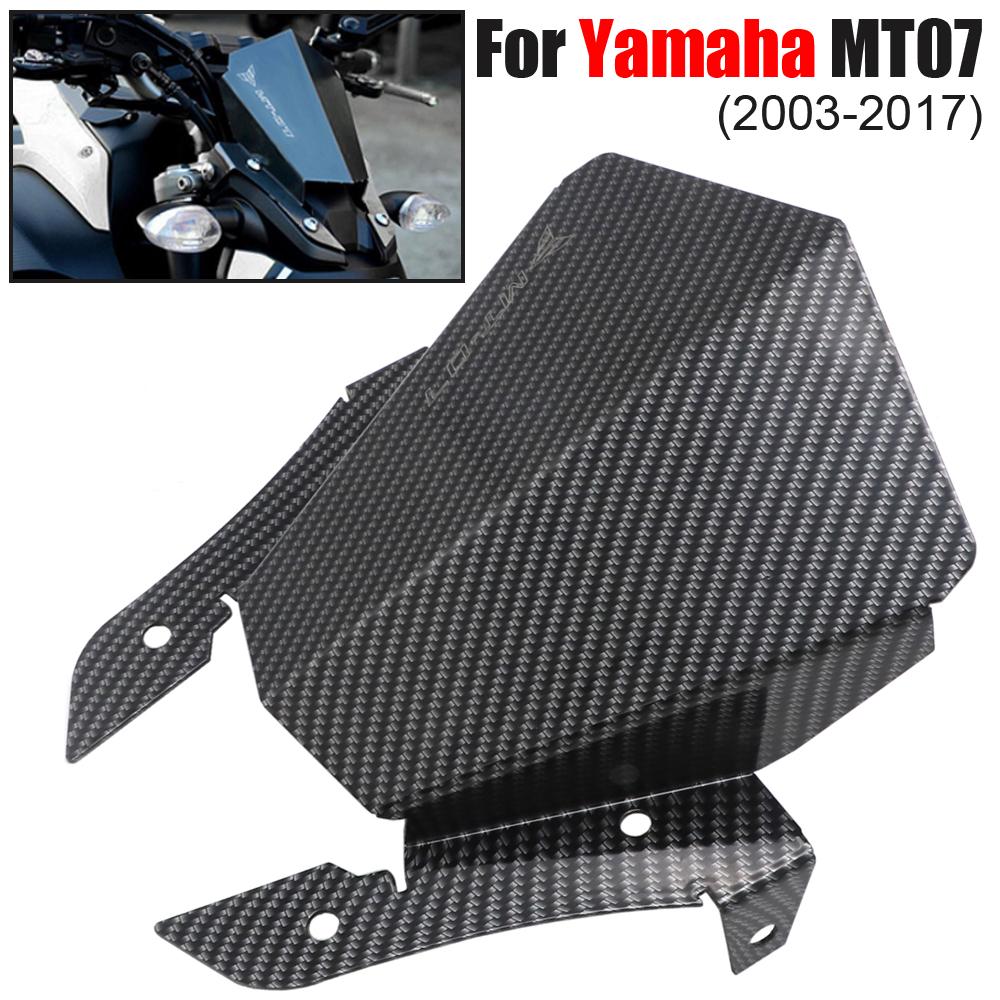 Ветровое стекло для YAMAHA MT07 MT-07 FZ-07 2013 2014 2015 2016 2017 Мотоцикла Дефлектор ветра Ветровое стекло Алюминиевое