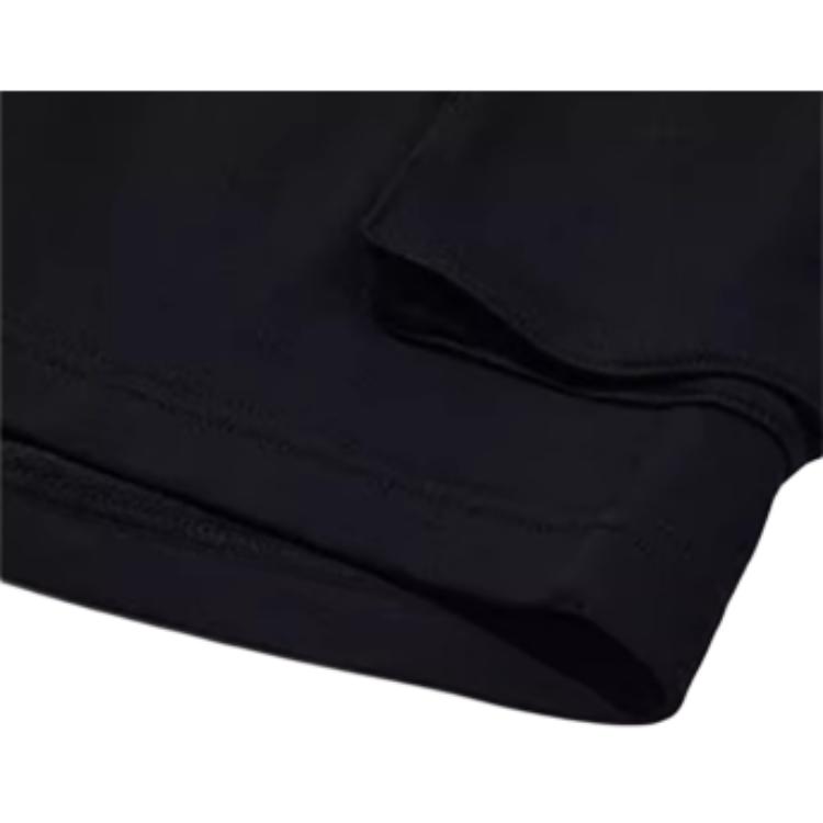New Era FW23 Однотонные Шорты Карго с Логотипом, Микро-значком, Повседневные, Унисекс, Черные 13718818