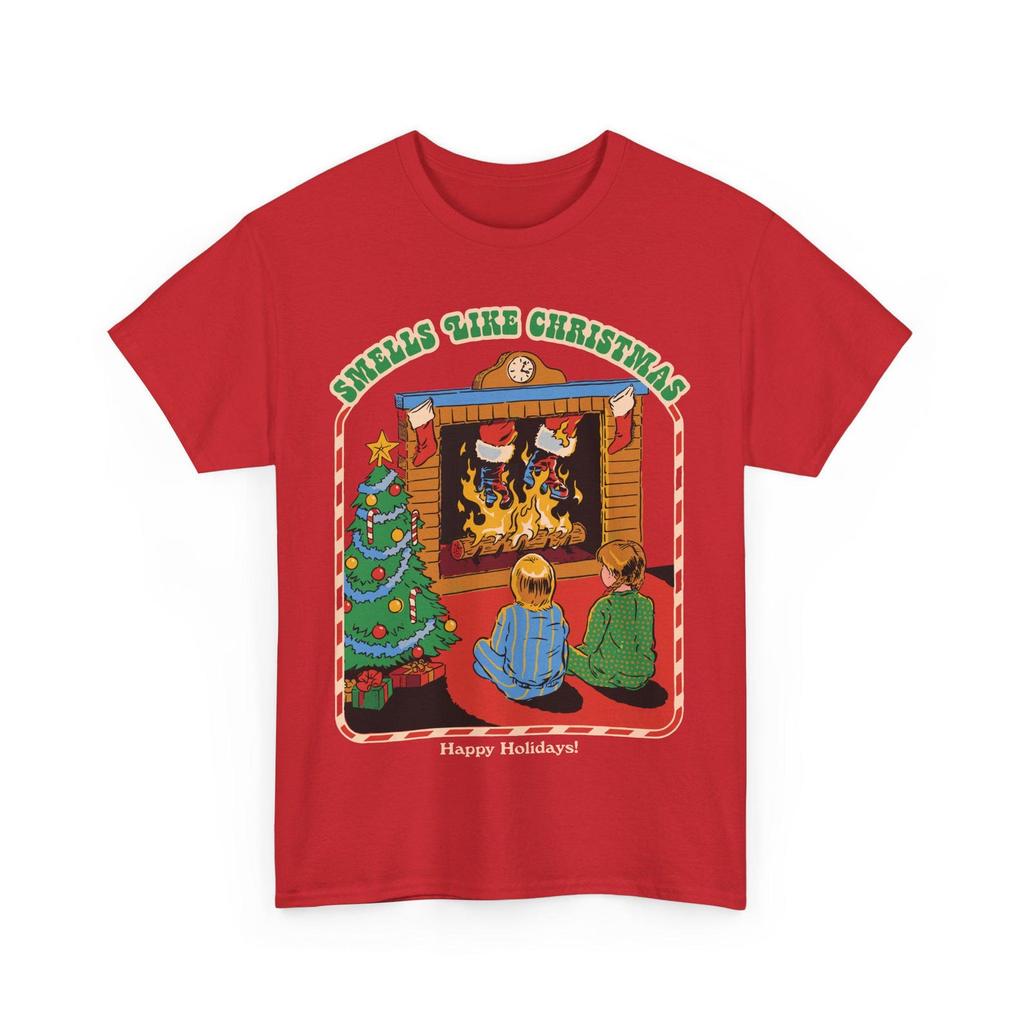Smells like Christmas / Norman Rockwell Parody Gildan Unisex Heavy Cotton Tee
