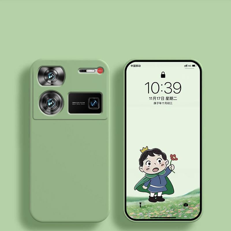 For Nubia Z60 Ultra Case Square Liquid Silicone Phone Cases For ZTE Nubia Z60 Z 60 Ultra Z60Ultra Shockproof Soft Back Cover