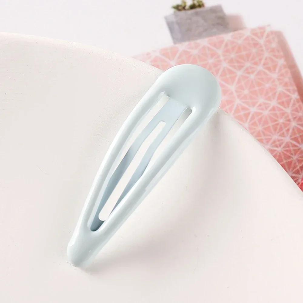 10PCS/set New Girls Cute Colorful Waterdrop Shape Hairpins Sweet  Clips Kids Barrettes Slid Clip Fashion  Accessories