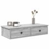 VidaXL Wall Shelf with Drawers Sonoma Grey Engineered Wood 859955