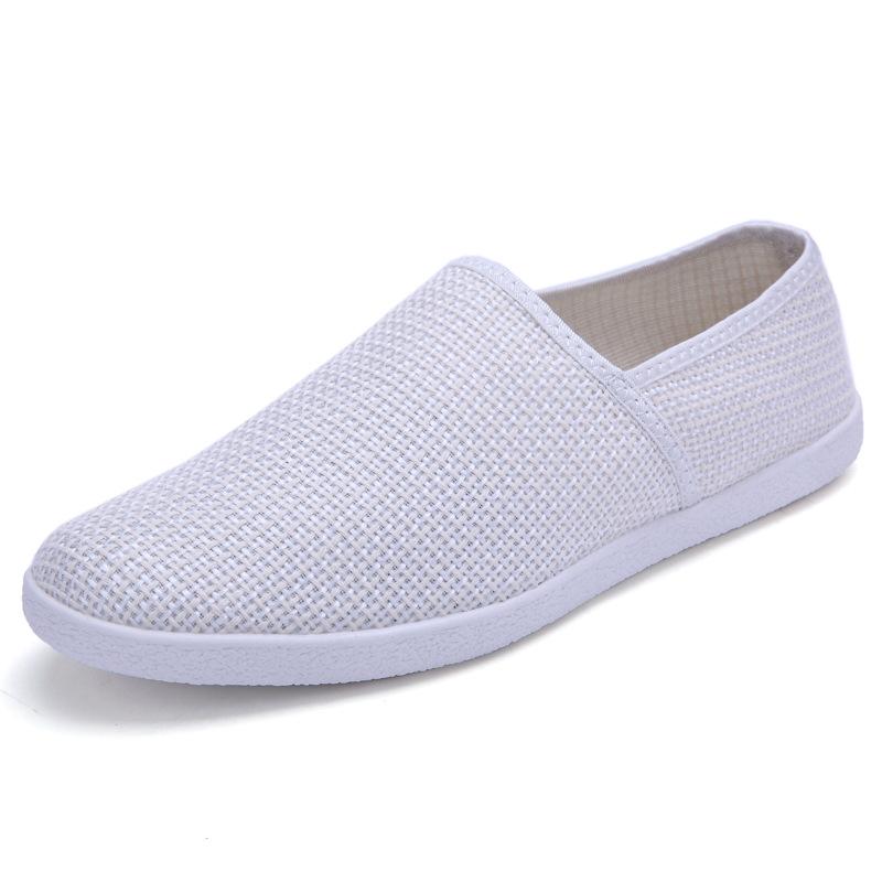 Fashion Spring Espadrilles Men Casual Shoes Breathable Canvas Shoes Male Fashon Trend Driving Shoes Men Slip On Loafers Summery89