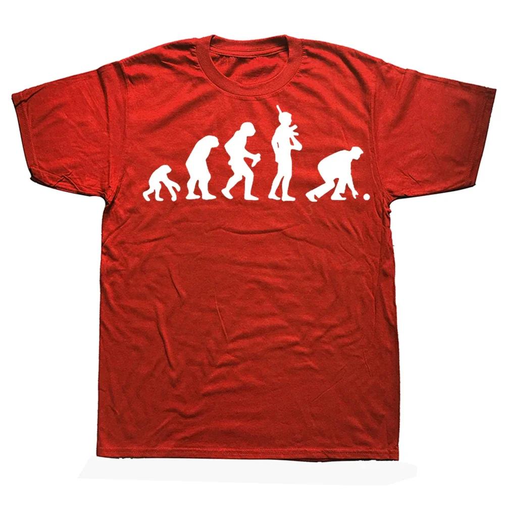 Новинка Потрясающая Эволюция Боулза Футболка Боулинг Уличная Одежда Короткий Рукав Подарок на День Рождения Летний Стиль Футболка Мужская Одежда