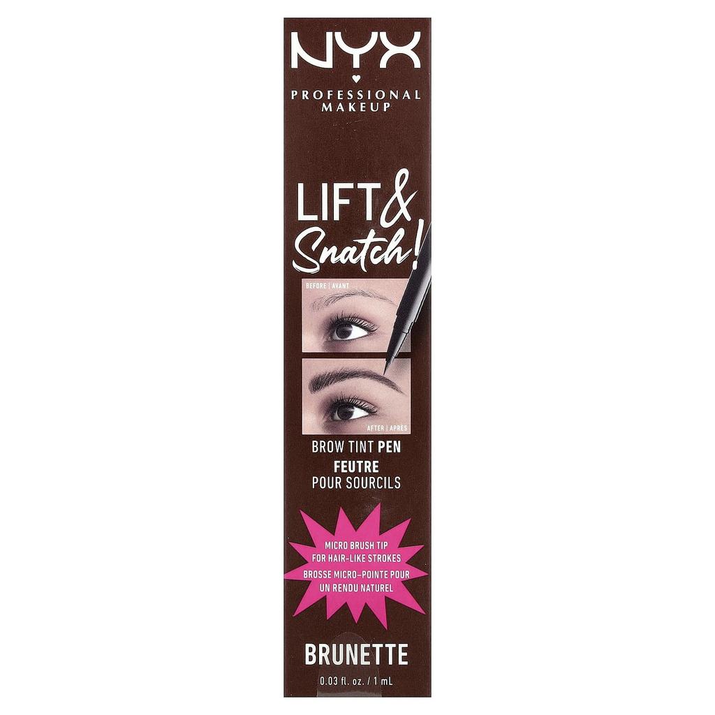 NYX PROFESSIONAL MAKEUP Подними и Хватай! Тинт для бровей, 07 Брюнетка, 1 мл (0,03 жидких унций)