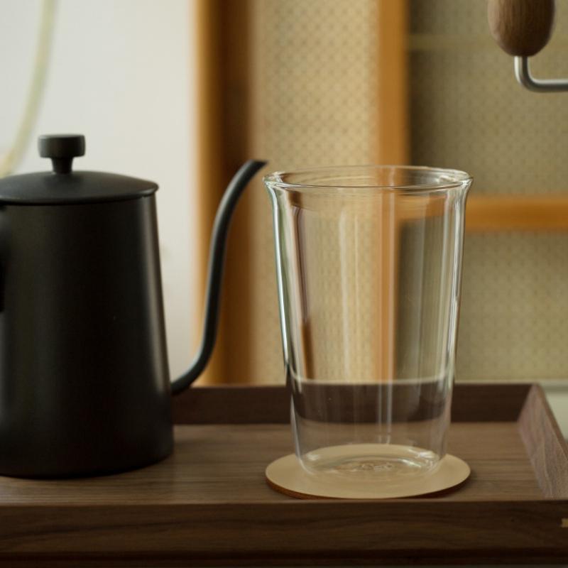 Glass Coffee Curled Latte Cup Transparent Milk Juice Drinking Glass Set Simple Cup Household Kitchen Resturant Tea Cup 2025 New