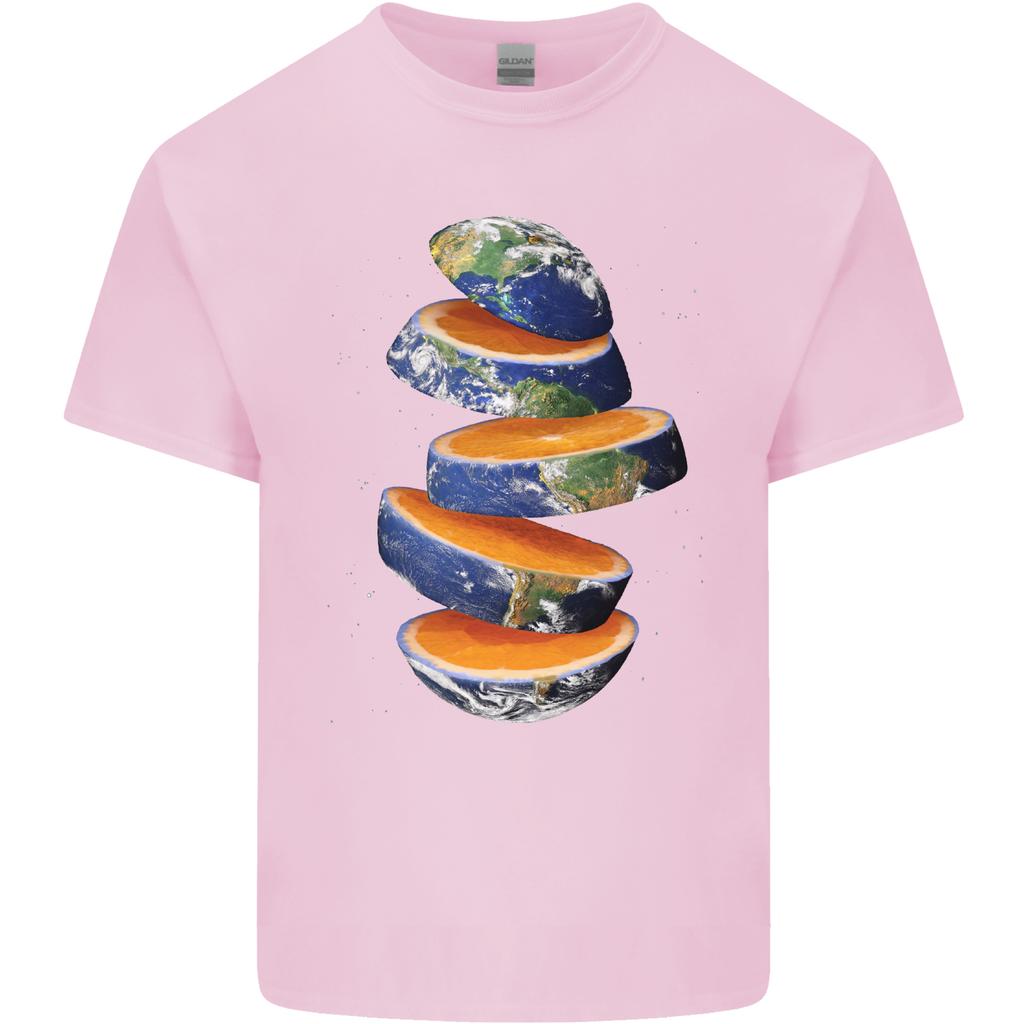 Our Orange Planet Earth Unisexs Light Cotton TShirt