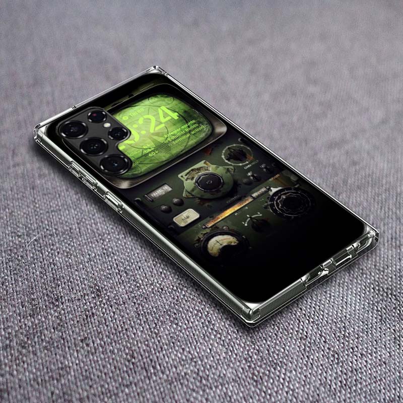 Radar Numerical Control Data Phone Case For Samsung Galaxy S24 S23 S21 S20 FE S22 S26 Ultra S25 Edge S10 Plus Cover Clear TPU Ca