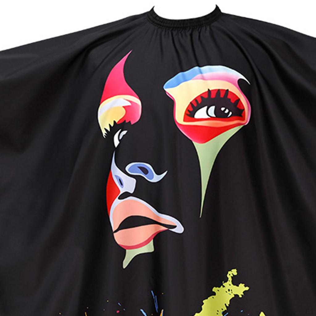 Накидка для парикмахера, фартук для парикмахера, дышащая, большая накидка для стрижки волос, регулируемая застежка на шее