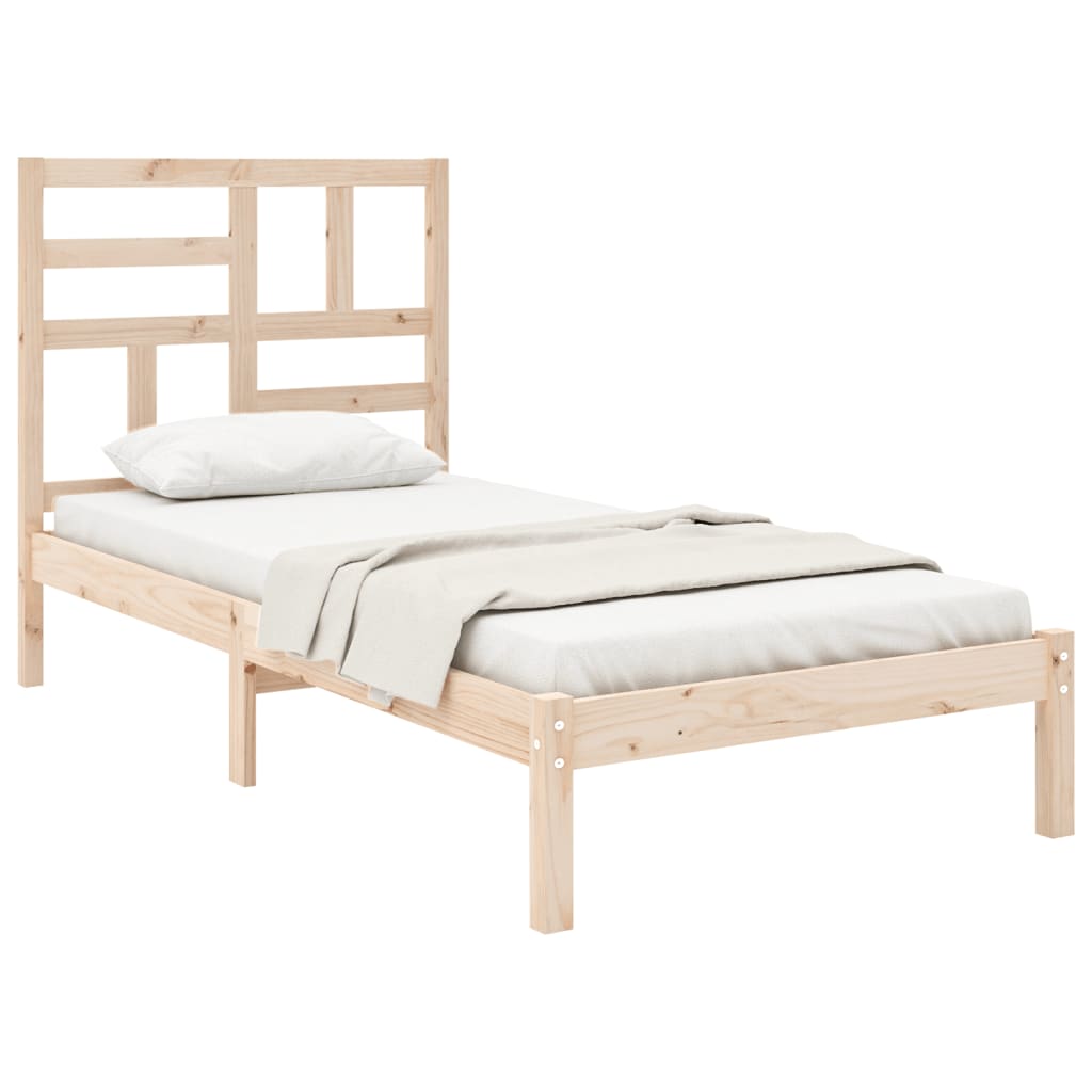 Solid Wood Bed 90 x 190 cm