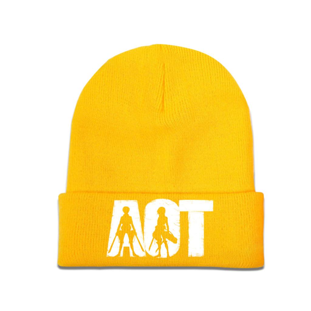 Атака Титанов Shingeki no Kyojin Titan Killers Вязаная шапка Женские шапки унисекс Skullies Зимние шапки Аниме Манга Кепка AOT