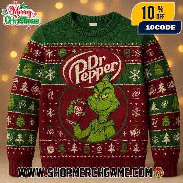 Dr Peppers x 1Свитер с Гринчем Уродливый Рождественский Свитер Все Размеры Унисекс Футболка