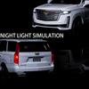 Модель автомобиля 1/32 для внедорожника Cadillac Escalade, литой игрушечный автомобиль со звуком и светом, инерционный механизм, многоцветный