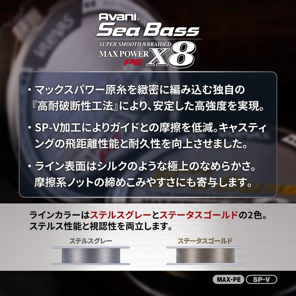 Шнур VARIVAS Avani Seabass PE Max Power X8, 8 прядей, 150 м, 1.5, 28.6 фунта, Серый стелс