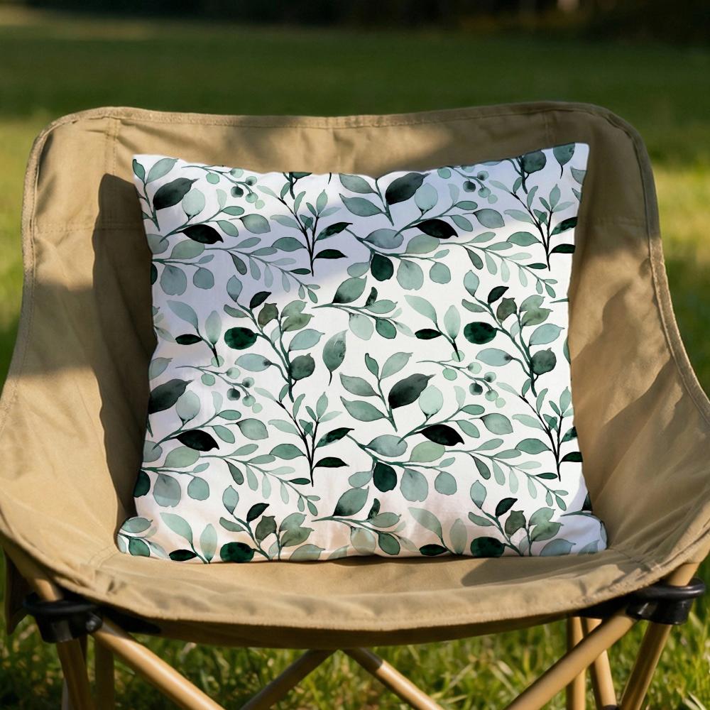 Watercolor Eucalyptus Fls Cushion Cover Soft Reversible Durable Pillow Cover MultiScene Use for Home Car Daily Comfort
