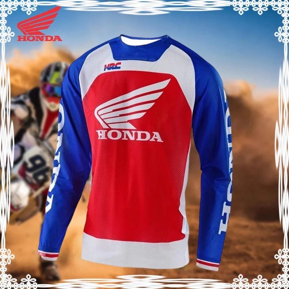 ABO2 Honda 2026 Summer New Off-Road Motorcycle Riding T-Shirt Breathable Sportswear Men and Women Riding Clothes