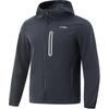 Li Ning Fitness Series Brand Logo Повседневная удобная куртка на молнии Мужские куртки Темно-синие AFDV071-2