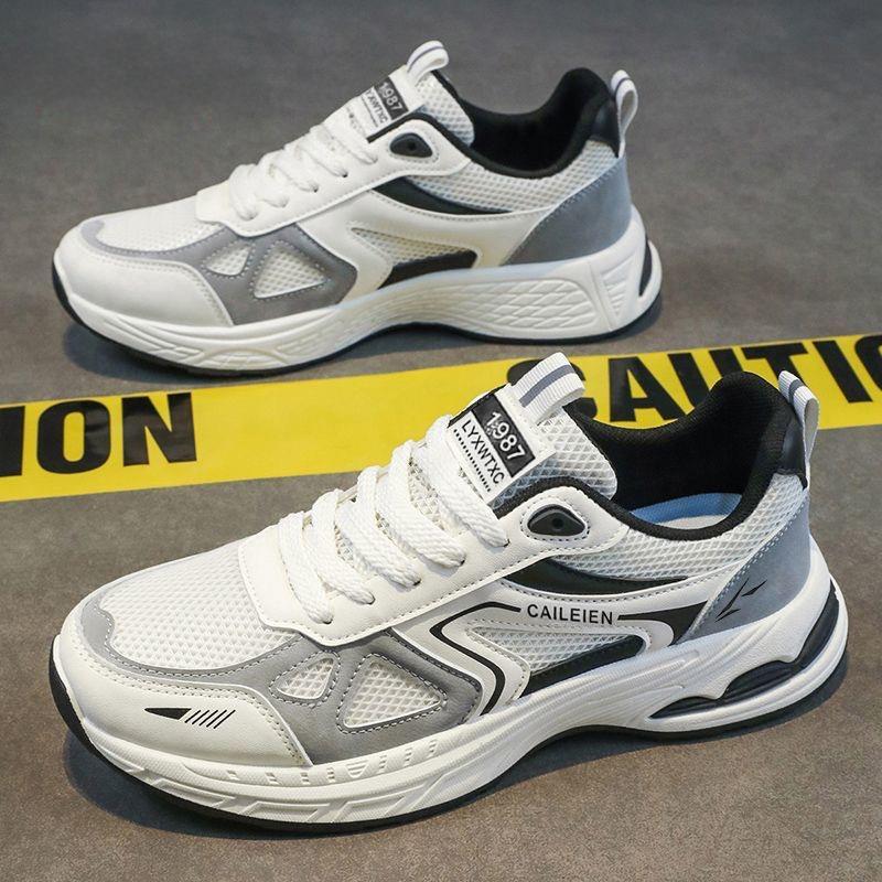 Men S Mesh Breathable Thick Sole Casual Sports Sneakers