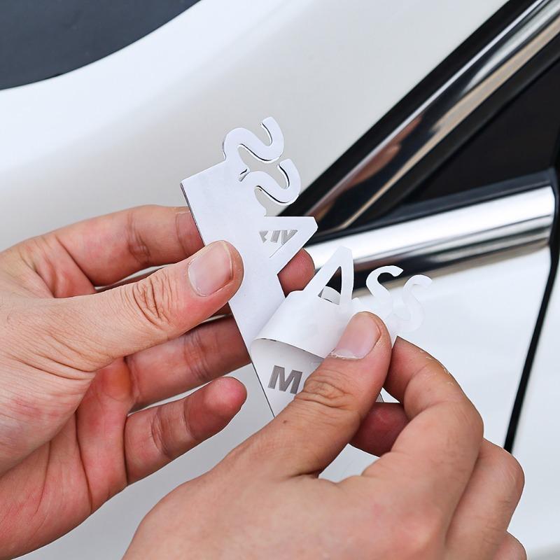 BAD ASS Metal Car Stickers Car Bumper Leaf Plate Logo Zinc Alloy EDITION Body Decal Automotive Exterior Modification Accessories