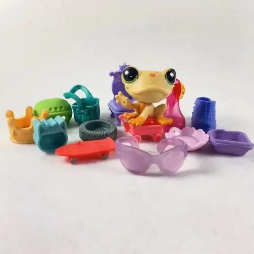 Hasbro Littlest Pet Shop Мультяшная Q-версия Животное Мини-подставки Котенок с короткой шерстью Собака Милый Большеглазый Детские Фигурки Игрушка