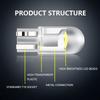 10 шт. Автомобильная светодиодная лампа T10 W5W WY5W Сигнальный свет Белый 12 В Автомобильные лампы номерного знака Плафоны освещения салона Автомобильные клиновые габаритные огни