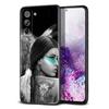 Indian Feathers Girl for Samsung Galaxy S21 Ultra Plus Note 20 10 9 8  S10 S9 S8 S7 S6 Edge Plus Black Phone Case