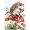5d DIY Алмазная картина вышивка крестом милый животное гриб ежик алмазная вышивка мозаика круглая дрель домашний декор ремесла