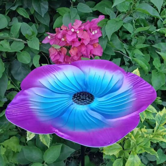 Кормушка для птиц с металлическим колышком, простая установка, устойчивая к погодным условиям, регулируемая по высоте, декоративная подставка для кормушки для птиц