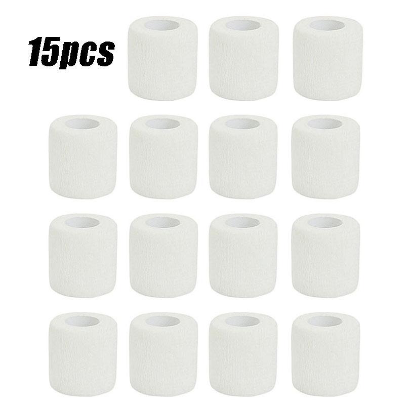 1/15 шт. Белые самоклеящиеся когезивные эластичные бинты первой помощи, спортивная лента для растяжений и отеков запястья и лодыжки