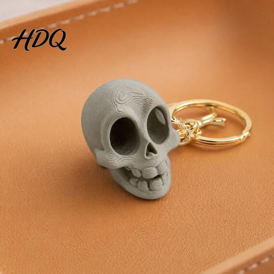 Декор для стола 3D-печатный милый брелок-череп Художественное настольное украшение