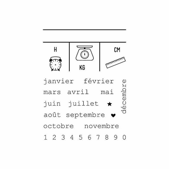 Tampons Clear - Artemio - Naissance - 9x7cm - Transparent - Multicolore - Mixte