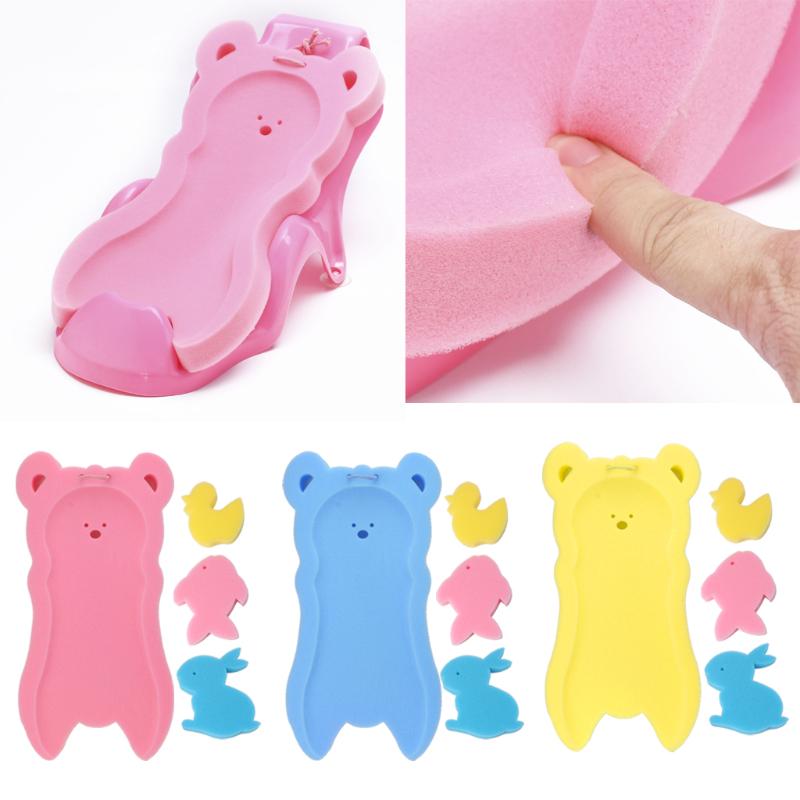 Newborn Baby Anti-slip Sponge Pad Bath Tub Bathing Pad Infant Shower Baby Care