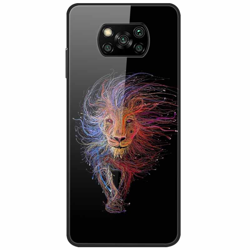 For Poco X3 Pro Case Fashion Cute Tempered Glass Luxury Coque Covers for Xiaomi Poco X3 NFC Cases PocoX3 X 3 Bumper Protector