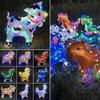 Square Shape Cartoon Animal Balloon With Wheels Luminous Balloon Walking Balloon  Party Supplies