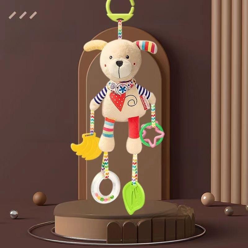 Baby Carriage Rattle Toy With Lighted Features For Toddler Development And Entertainment