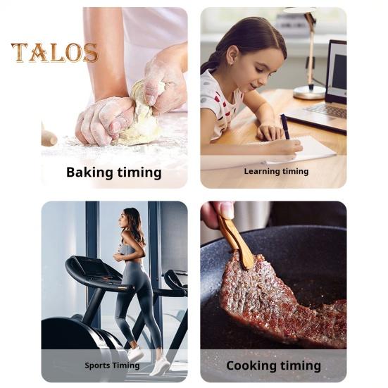 Магнитный кухонный таймер с большим светодиодным дисплеем, обратный отсчет времени, таймер для приготовления пищи, выпечки, обучающий, регулируемый, легко читаемый таймер