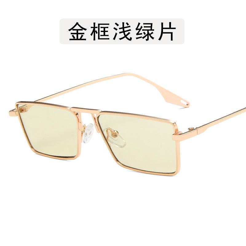 Новые Стильные Модные Солнцезащитные Очки Прямоугольной Формы Металлическая Оправа Женские Солнцезащитные Очки Уличные Антибликовые Солнцезащитные Очки для Мужчин Высокое Качество