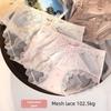 Big Size Female Spring and Summer Sexy Lace Hollow Mesh Cotton 10A Anti Bacterial Briefs